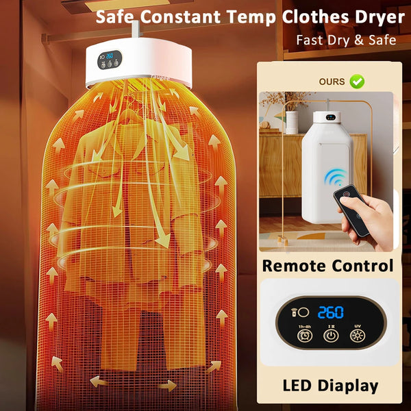 Portable Clothes Dryer with UV LED  مجفف ملابس محمول