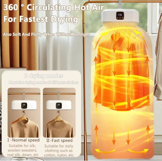 Portable Clothes Dryer with UV LED – Premium