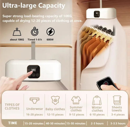 Portable Clothes Dryer with UV LED – Premium